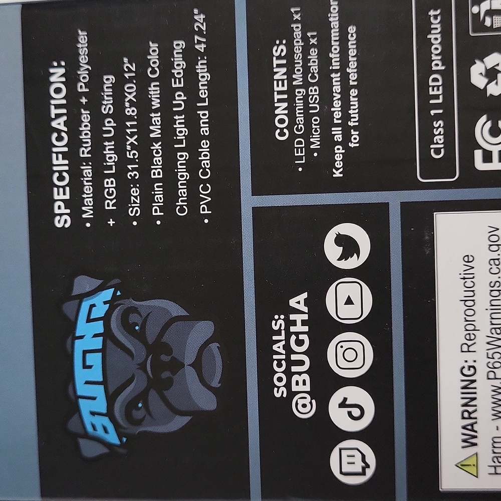 RGB LED Gaming Mousepad - Picture 12 of 12